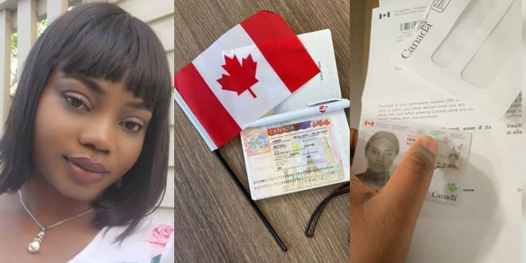 Lady excited as she gets Canadian permanent residency 2 years after moving as a student
