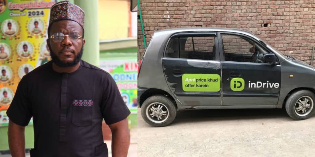 Influencer fumes as indrive driver demands ₦4,300 extra on ₦10,700 fare
