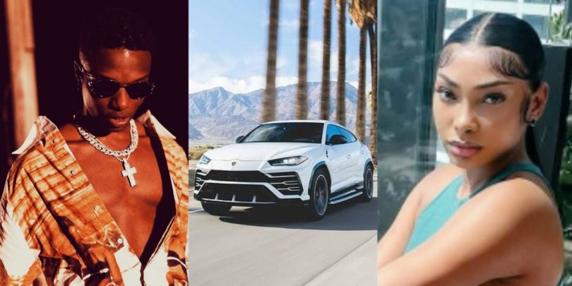 Wizkid accused of buying Sophia Egbueje Lamborghini