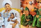 Ooni of Ife, Olori Tobi celebrate twins as they turn one