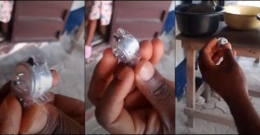 Man fumes as he displays pressure pot received from online store