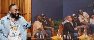 Davido Asks Overexcited Male Fan to Calm Down While Taking Picture With Him
