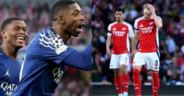 Champions League: Arsenal falter as PSG edge first-leg 1-0