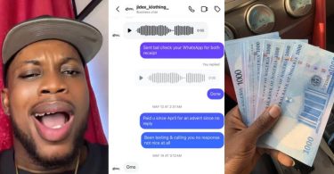 Tiktoker faces backlash for failing to deliver ad job after being paid ₦220k