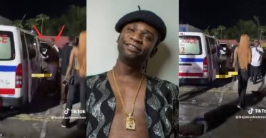 Moment Speed Darlington was rushed to hospital with ambulance after loss to Portable