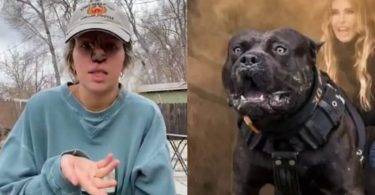 Woman chooses to keep dog after it bit off her nose