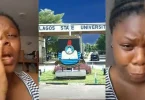 LASU biochemistry student cries after getting an ‘F’ despite studying, says university is a scam