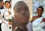 Moment Enioluwa bursts into tears during Priscilla Ojo’s white wedding