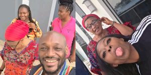 2baba Idibia spotted with his mother amid rumored marriage to Natasha Osawaru
