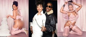 Rihanna Fuels Marriage Rumors With A$AP Rocky As She Unveils Bridal Lingerie Collection
