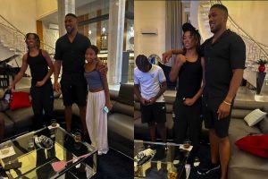 “What an unforgettable experience” – Lola Omotayo Okoye star struck over surprise visit from famous boxer Anthony Joshua
