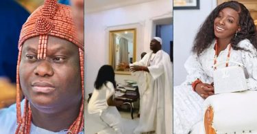 Joyful moment Ooni of Ife sings for daughter on 18th birthday