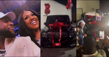 Davido surprises Chioma with brand new G-Wagon as birthday gift