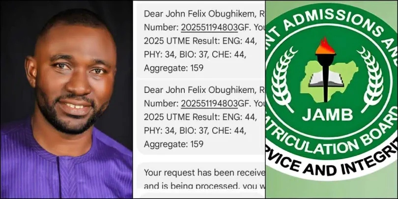 Biology teacher’s JAMB result goes viral after scoring 37 in subject he’s taught for 18 years