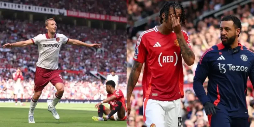 Man United suffer more Old Trafford misery as West Ham win 2-0, Yoro injured