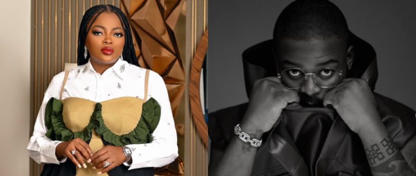 Funke Akindele Drums Support For Falz’s Upcoming Album ‘The Feast’