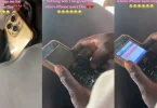 Man shocked as he spots unusual iPhone on a bus