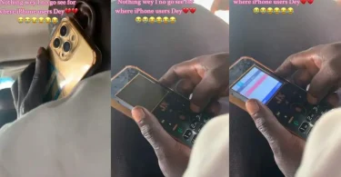 Man shocked as he spots unusual iPhone on a bus