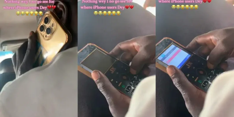 Man shocked as he spots unusual iPhone on a bus