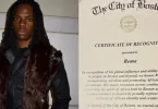 Rema receives certificate of recognition from mayor of Boston