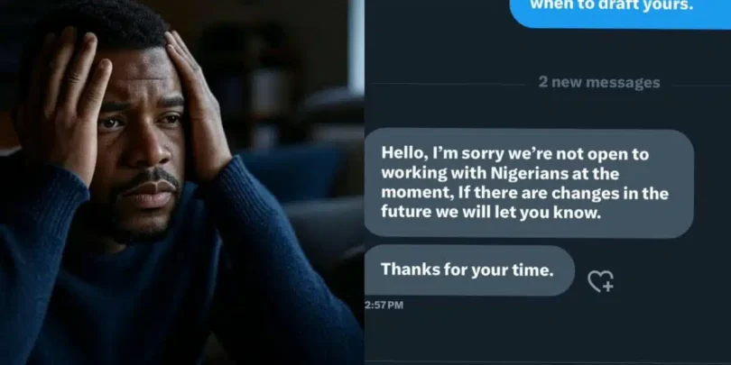 Man laments as he loses K+ job for being Nigerian