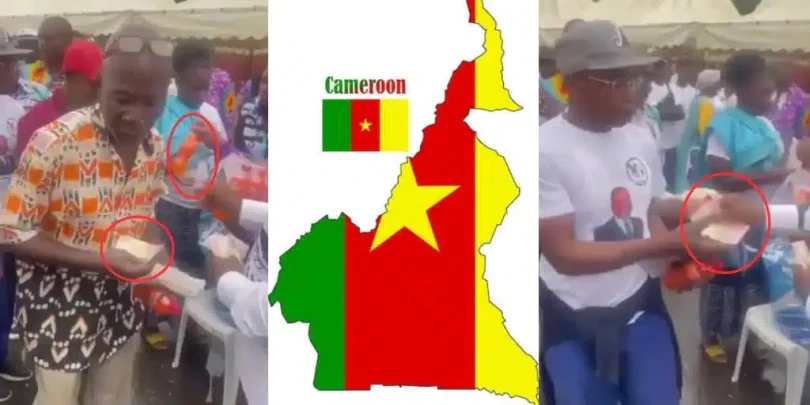 Cameroon voters allegedly collect juice and less than  to vote 92-year-old who ruled for 40 years