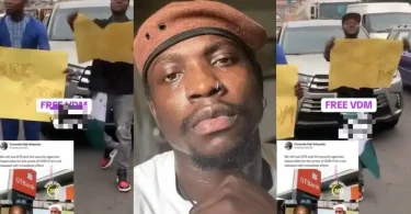 Nigerians protest VeryDarkMan’s arrest, demand his immediate release