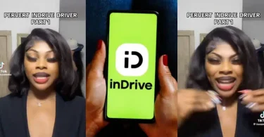 Lady catches Indrive driver engaging in improper act with himself after she dozed off mid-ride