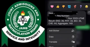 JAMB candidate rejects 149 UTME score