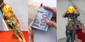 Female soldier allegedly detained by ex-army chief’s wife over missing $50,000
