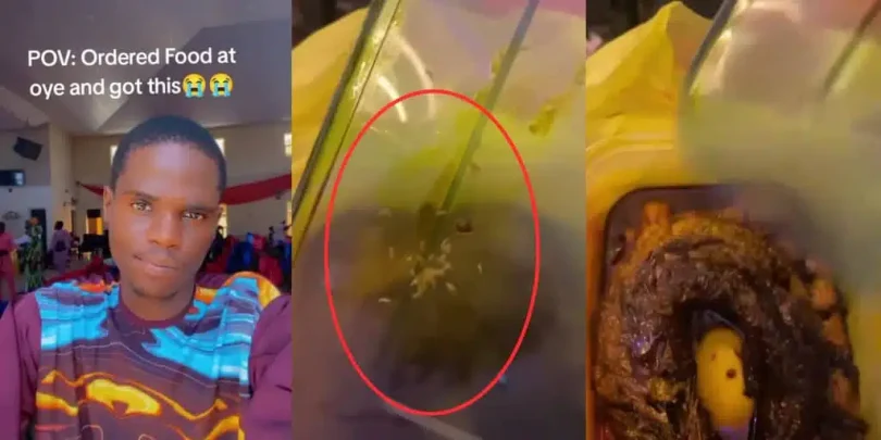 Vendor tells man ‘you don’t have manners’ after he complains about maggots in his food