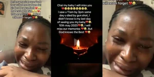 Lady bursts into tears after boyfriend passes away hours after she left his house
