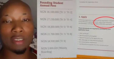 Man in disbelief as Lagos school charges ₦8m per term, ₦2m application fee