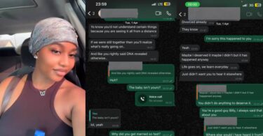 Lady dumps boyfriend for secretly marrying pregnant side chick, DNA proves he isn’t the father