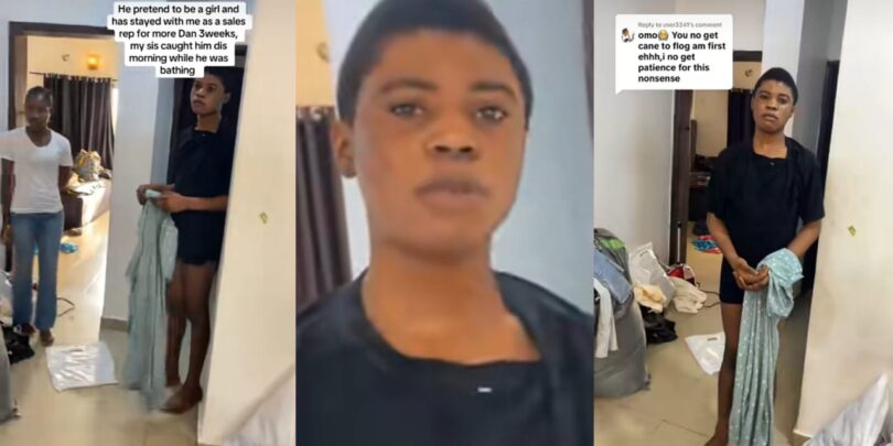Businesswoman finds out sales rep she hired 3 weeks ago is a boy pretending to be a girl