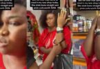 Woman busted on CCTV stealing bone straight and pixie wig worth ₦300k
