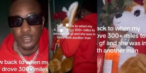 Boyfriend drives over 300 miles to surprise girlfriend, finds her with another man
