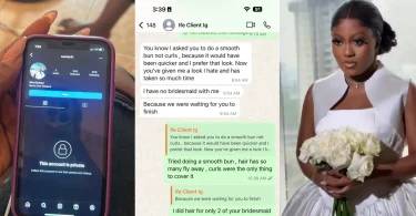 Bride, bridesmaids dragged for owing hairstylist 511k after 6:30am–9pm work