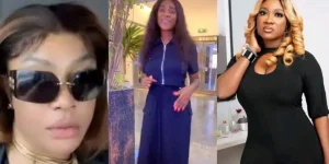 Angela Okorie mocks Mercy Johnson over her drastic weight loss
