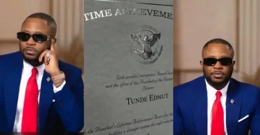 Tunde Ednut becomes US citizen, reveals special award from Joe Biden