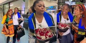 Iyabo Ojo welcomes Funke Akindele to Tanzania ahead of Priscilla’s wedding finale
