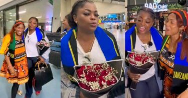 Iyabo Ojo welcomes Funke Akindele to Tanzania ahead of Priscilla’s wedding finale