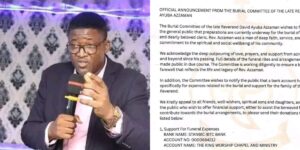 Details about Ayuba Azzaman’s burial arrangements
