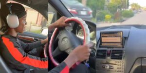 Concerns as WizKid’s teenage son spotted taking driving lessons
