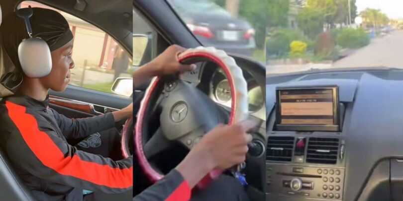 Concerns as WizKid’s teenage son spotted taking driving lessons