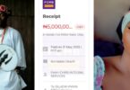 Davido gifts X user N5M