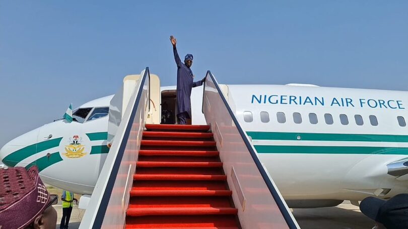 President Tinubu Arrives Lagos, To Celebrate Eid-el-Kabir Before Returning To Abuja