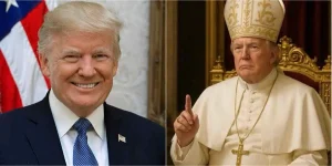 AI image of Trump dressed as pope after Pope Francis’ death trends as American becomes new pope
