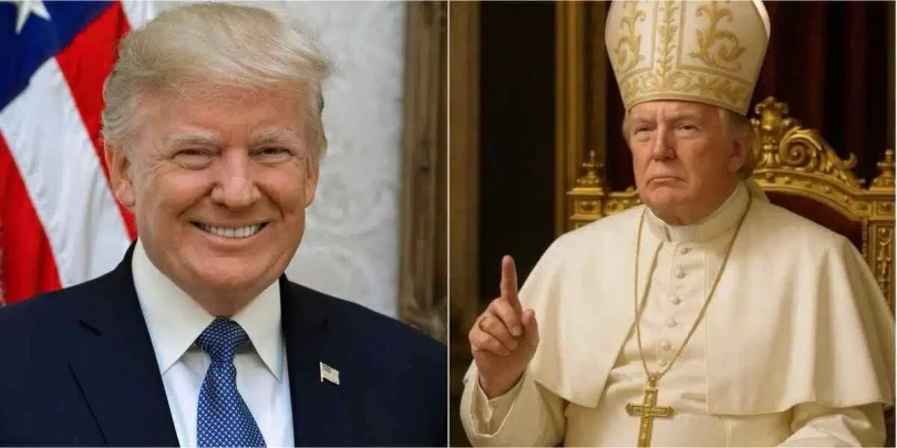 AI image of Trump dressed as pope after Pope Francis’ death trends as American becomes new pope