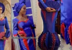 Lady under fire for recreating Priscilla Ojo’s wedding outfit